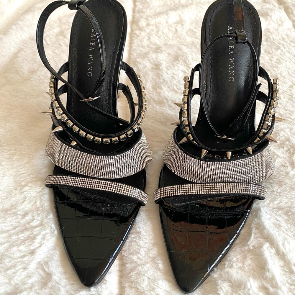 Azalea Wang rhinestone heels size 7 women